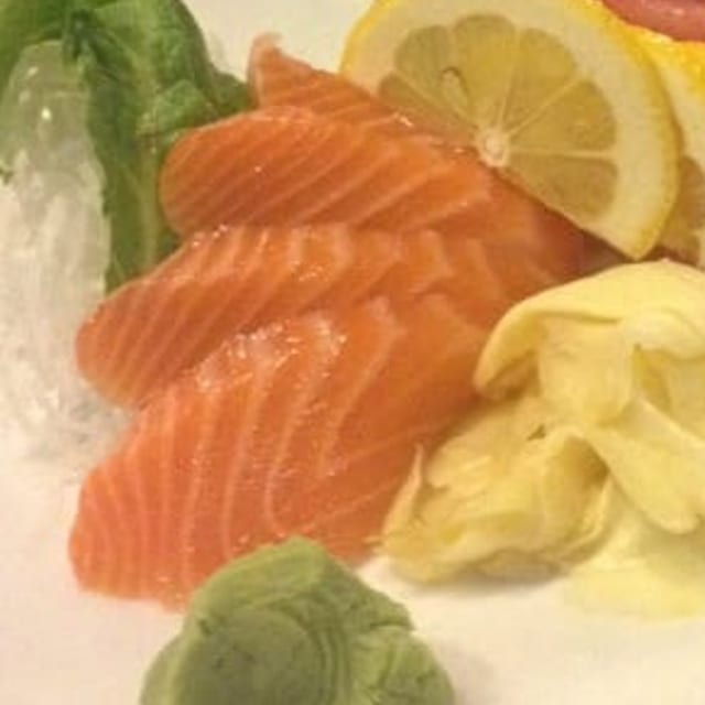 Salmon Sashimi.